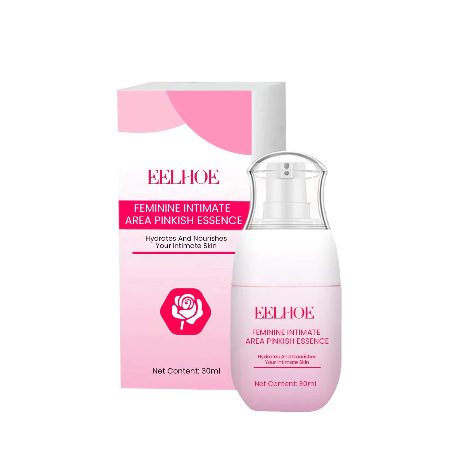 Women's skin pigmentation care 30ml essence bottle with nicotinamide and aloe extract, 4x9.4cm size