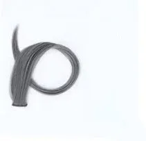 Gradient female long curly hair wig patch in mixed silk material 60cm length with 16 colour options