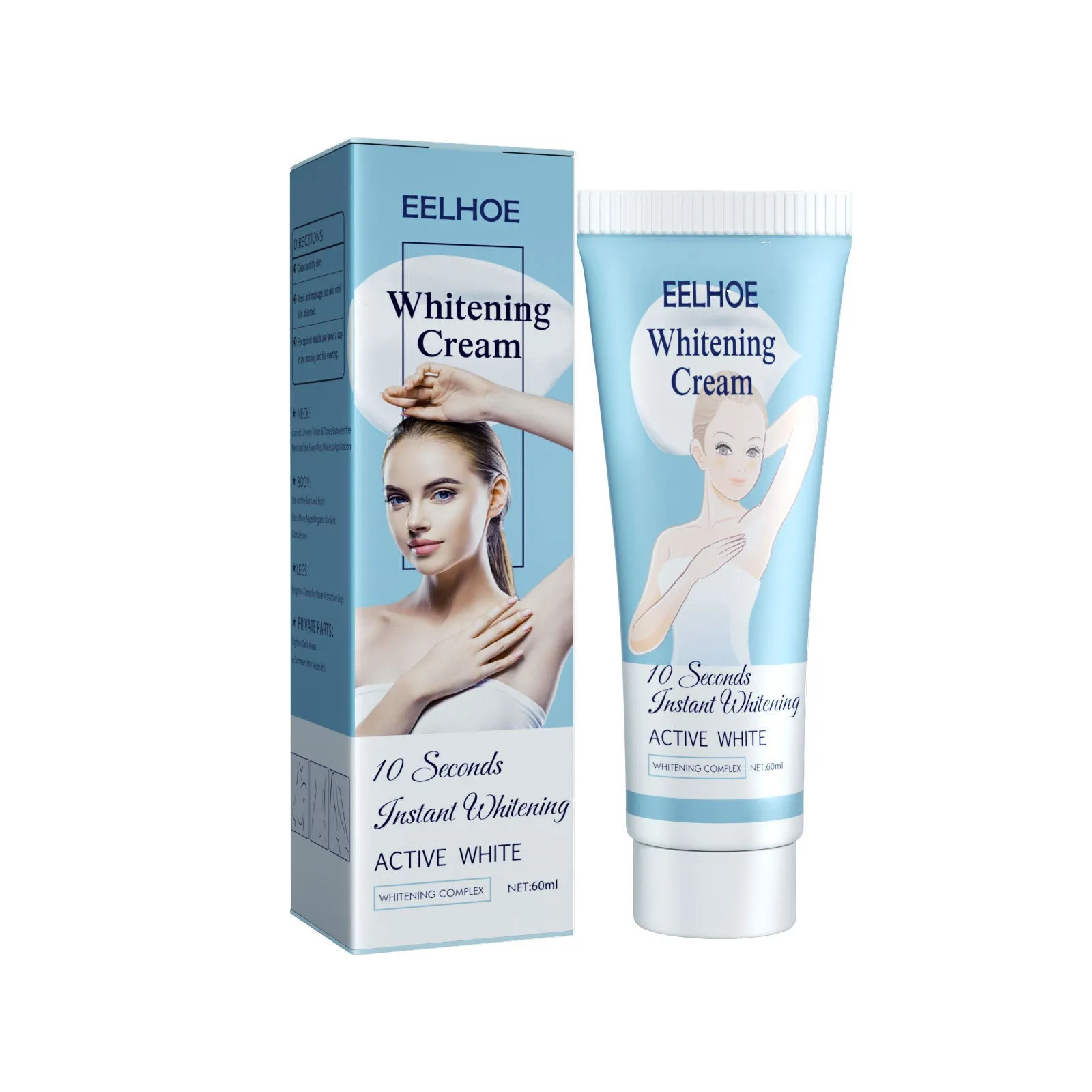 Bellezon Underarm Skin Cream in Blue packaging for pigmentation correction