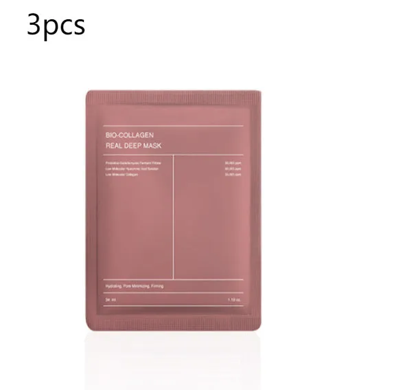 Collagen face mask box of 4 pieces, each 34g, for firming, hydrating and brightening skin