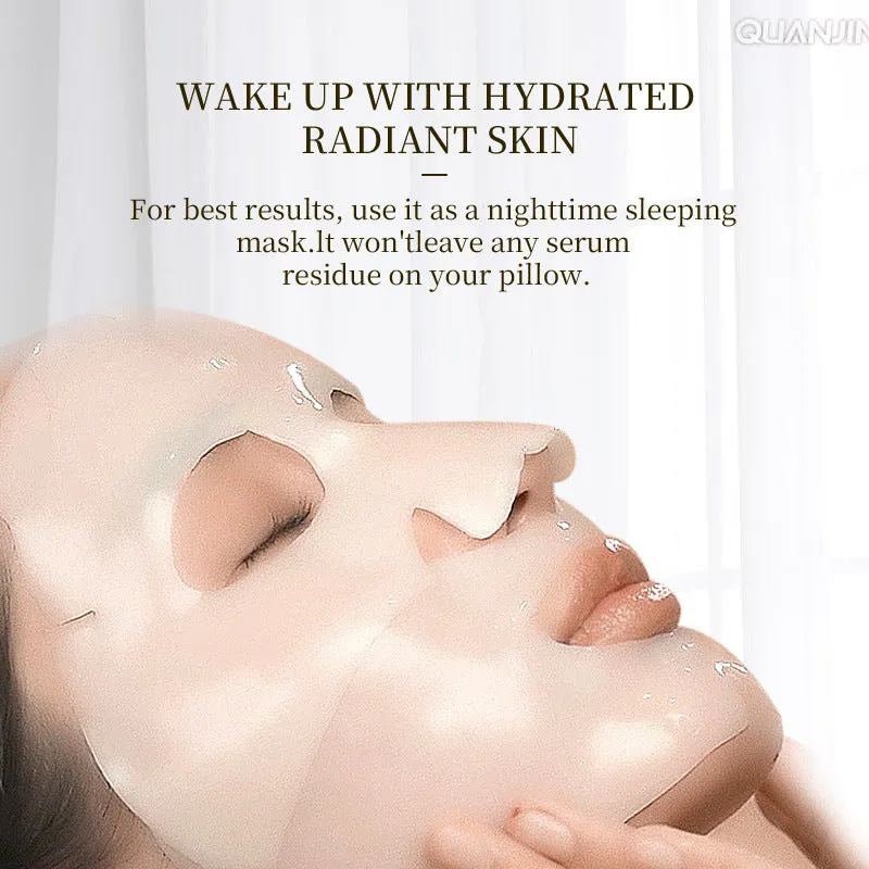 Collagen face mask box of 4 pieces, each 34g, for firming, hydrating and brightening skin