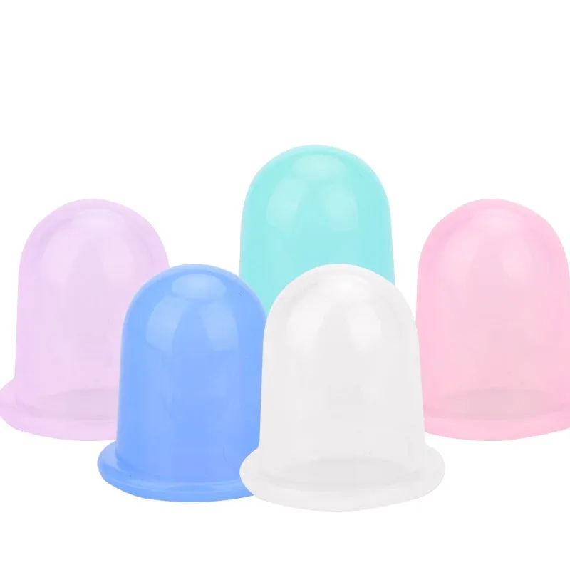 Transparent silicone cupping cup 55mm for vacuum suction meridian therapy