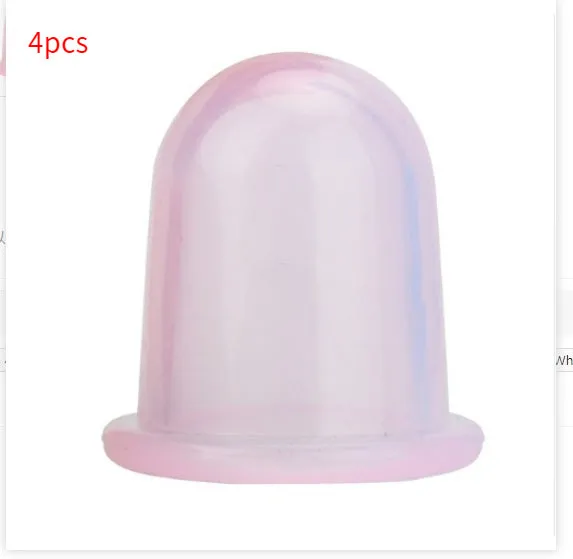 Transparent silicone cupping cup 55mm for vacuum suction meridian therapy