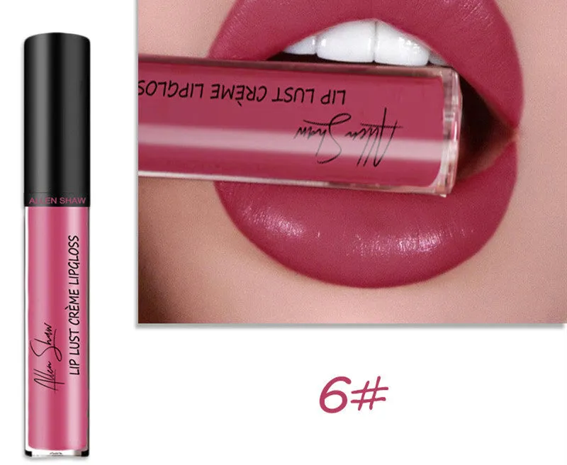 Silky cream texture lip gloss lipstick mineral lip glaze with glossy shine, available in multiple colours