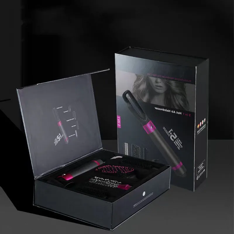 5-in-1 hair dryer brush in Dyson grey with ceramic coating and negative ion technology