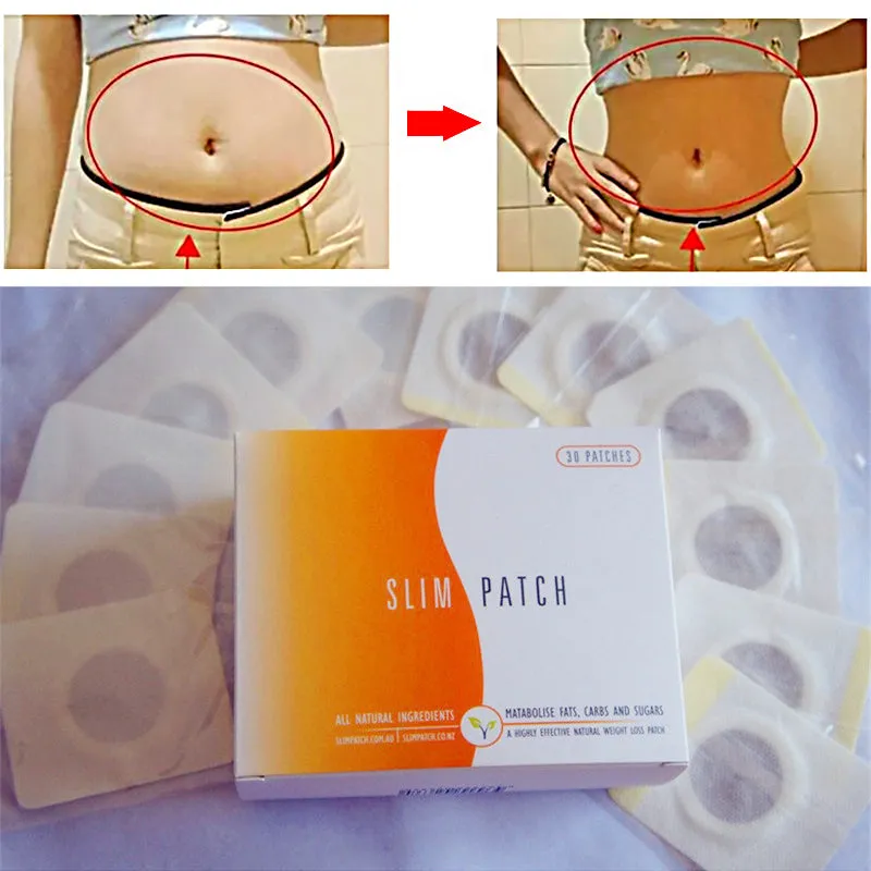 Box of 30 navel slimming patches with traditional Chinese medicine ingredients