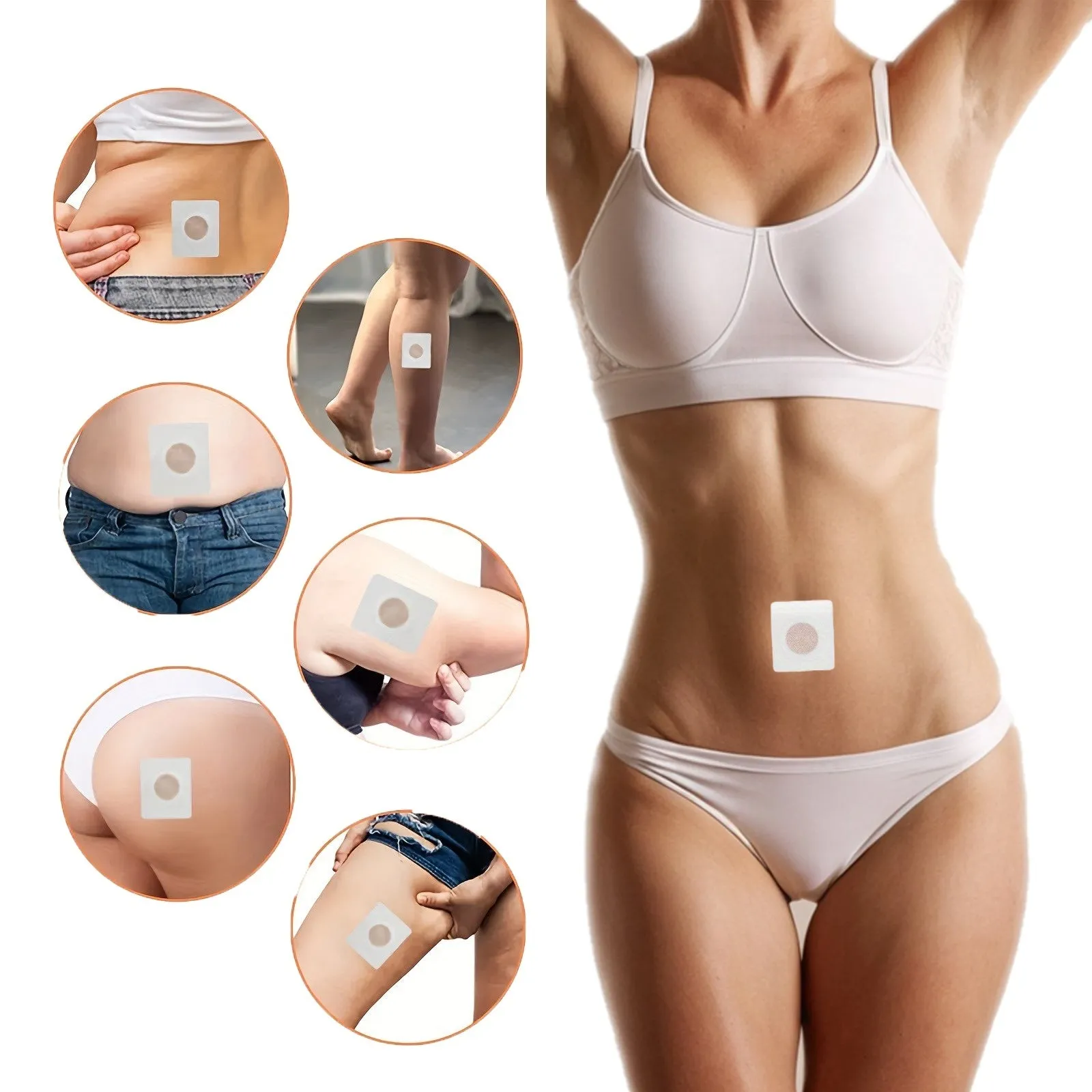 Box of 30 navel slimming patches with traditional Chinese medicine ingredients