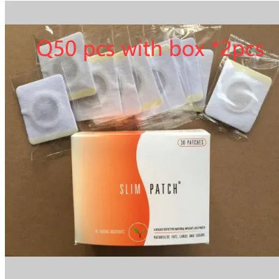 Box of 30 navel slimming patches with traditional Chinese medicine ingredients