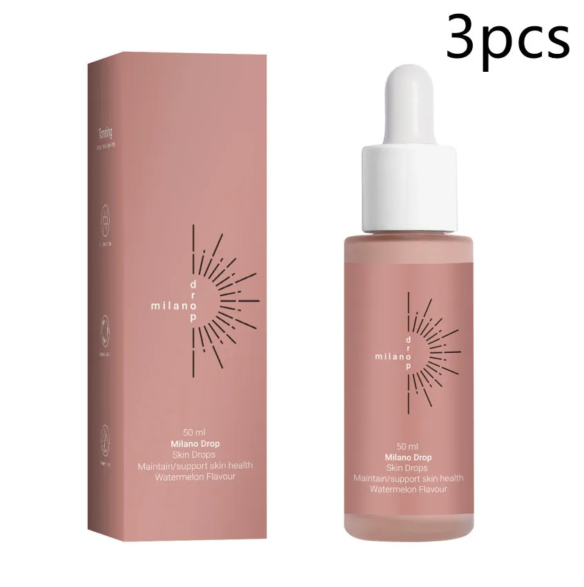 Tanning face serum in 50ml bottle for face and body dark bronzer with fine line repair