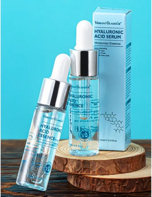 Hyaluronic acid face serum anti-aging shrink pore whitening moisturising dry skin care 15ml bottle
