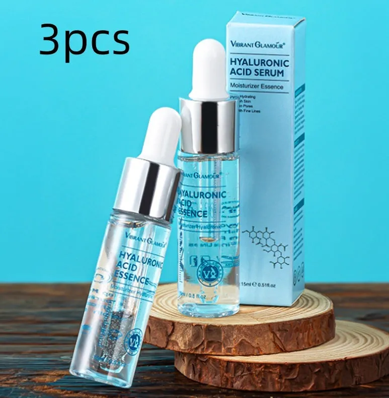 Hyaluronic acid face serum anti-aging shrink pore whitening moisturising dry skin care 15ml bottle