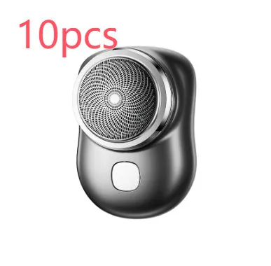 Mini portable rechargeable USB electric shaver with aluminium metal body and rotary 1-blade head