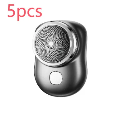 Mini portable rechargeable USB electric shaver with aluminium metal body and rotary 1-blade head