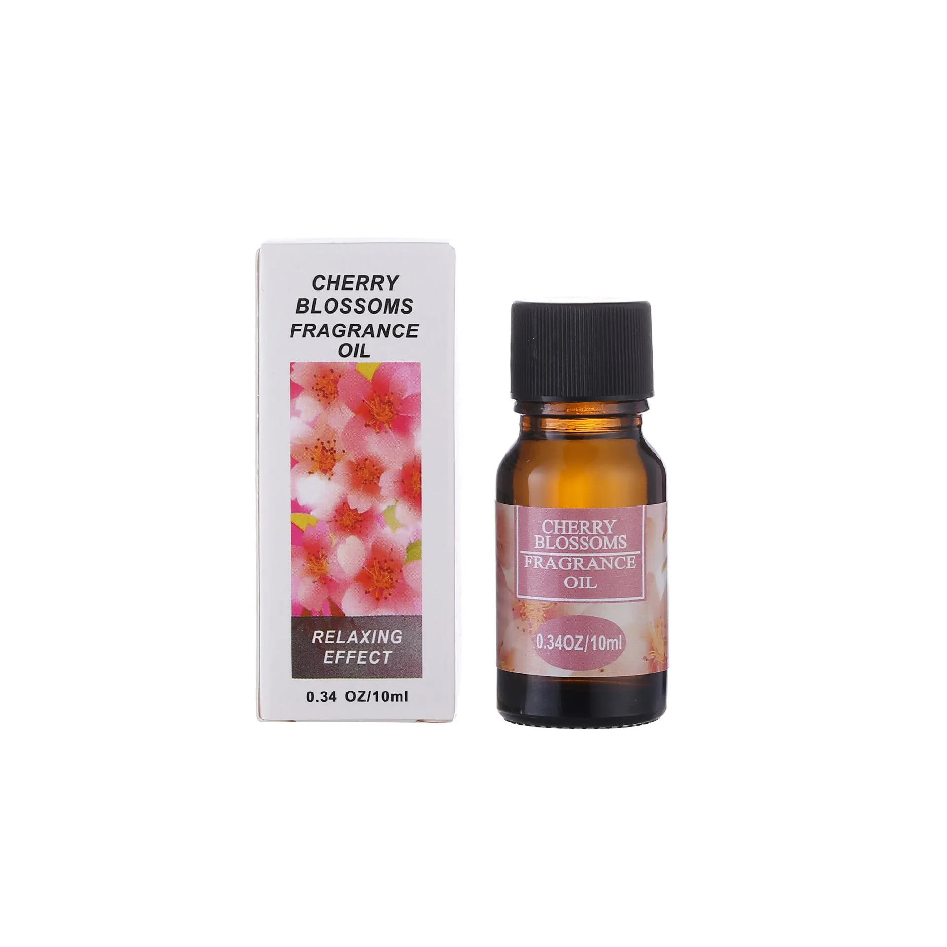 Set of 12 small glass bottles of aromatherapy essential oil, 10ml each, with labels showing Lavender, Rose, Lemon, and other fragrances.