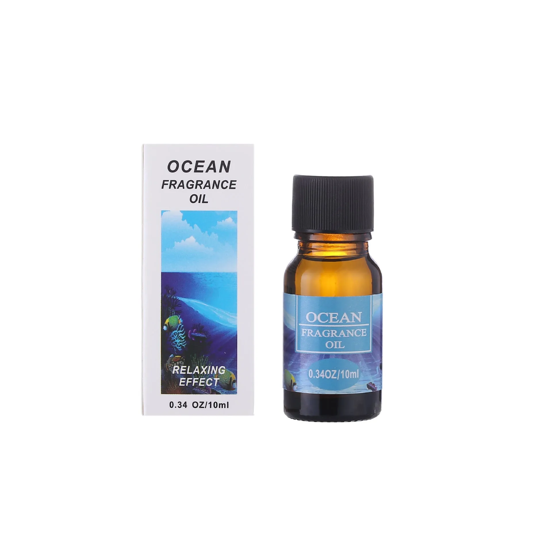 Set of 12 small glass bottles of aromatherapy essential oil, 10ml each, with labels showing Lavender, Rose, Lemon, and other fragrances.