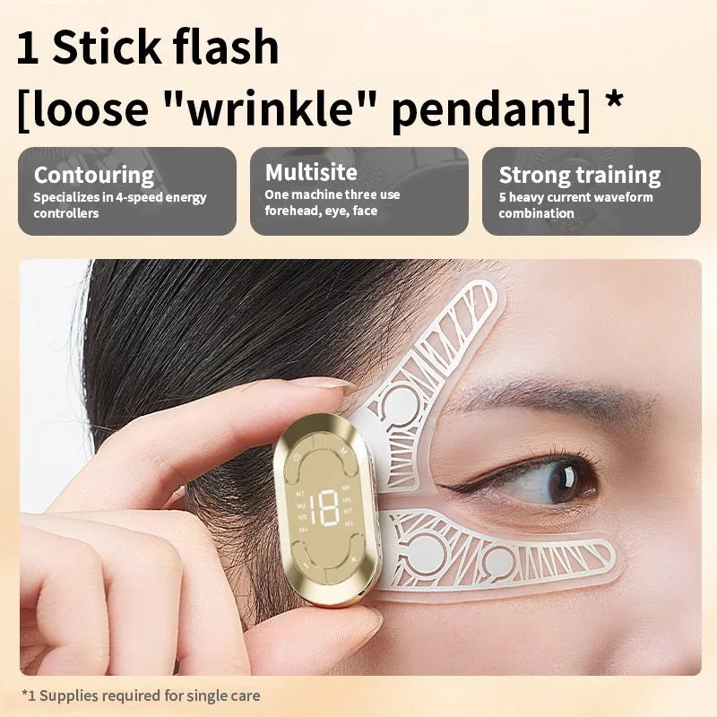 V line face slimming massager with remote control and gel patches for eye and face wrinkle removal brightening physiotherapy