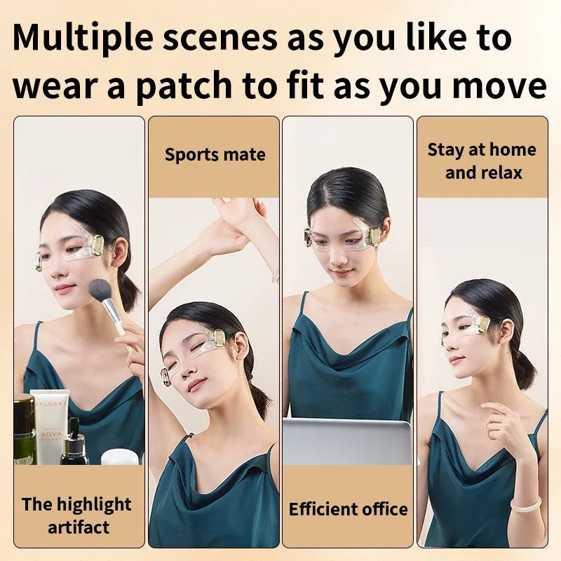 V line face slimming massager with remote control and gel patches for eye and face wrinkle removal brightening physiotherapy