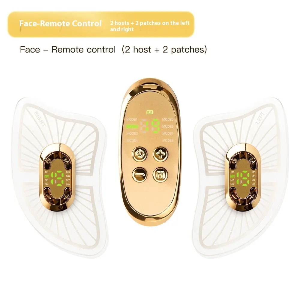 V line face slimming massager with remote control and gel patches for eye and face wrinkle removal brightening physiotherapy