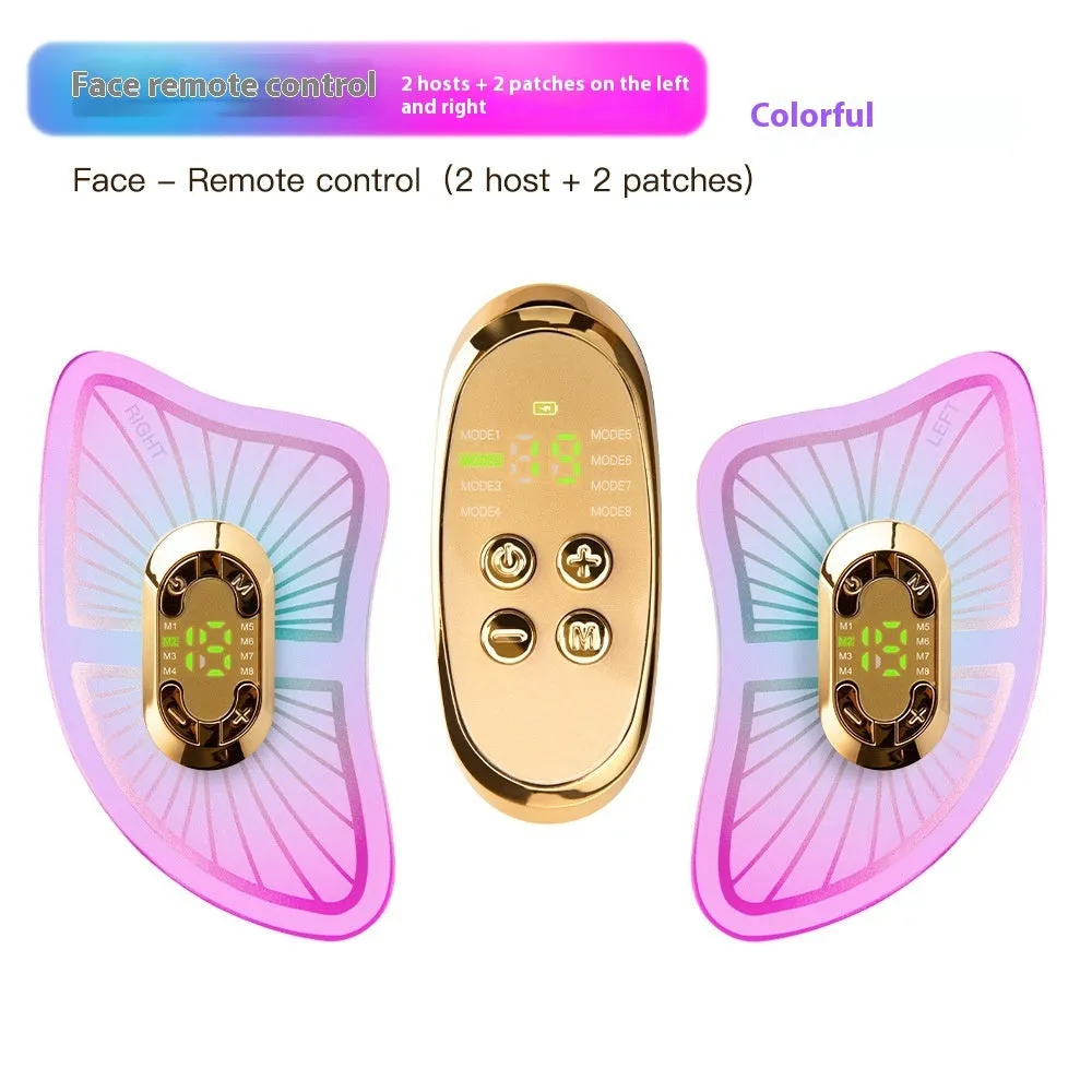 V line face slimming massager with remote control and gel patches for eye and face wrinkle removal brightening physiotherapy