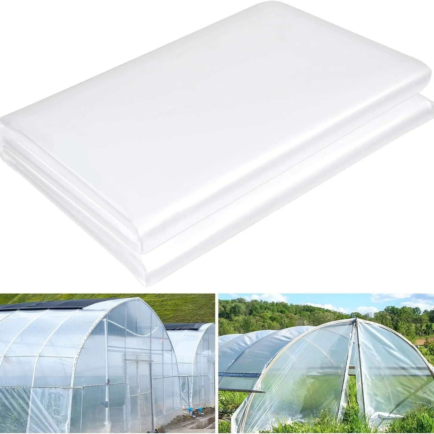 Roll of 4x8 metre plastic greenhouse film for vegetable shed cold protection