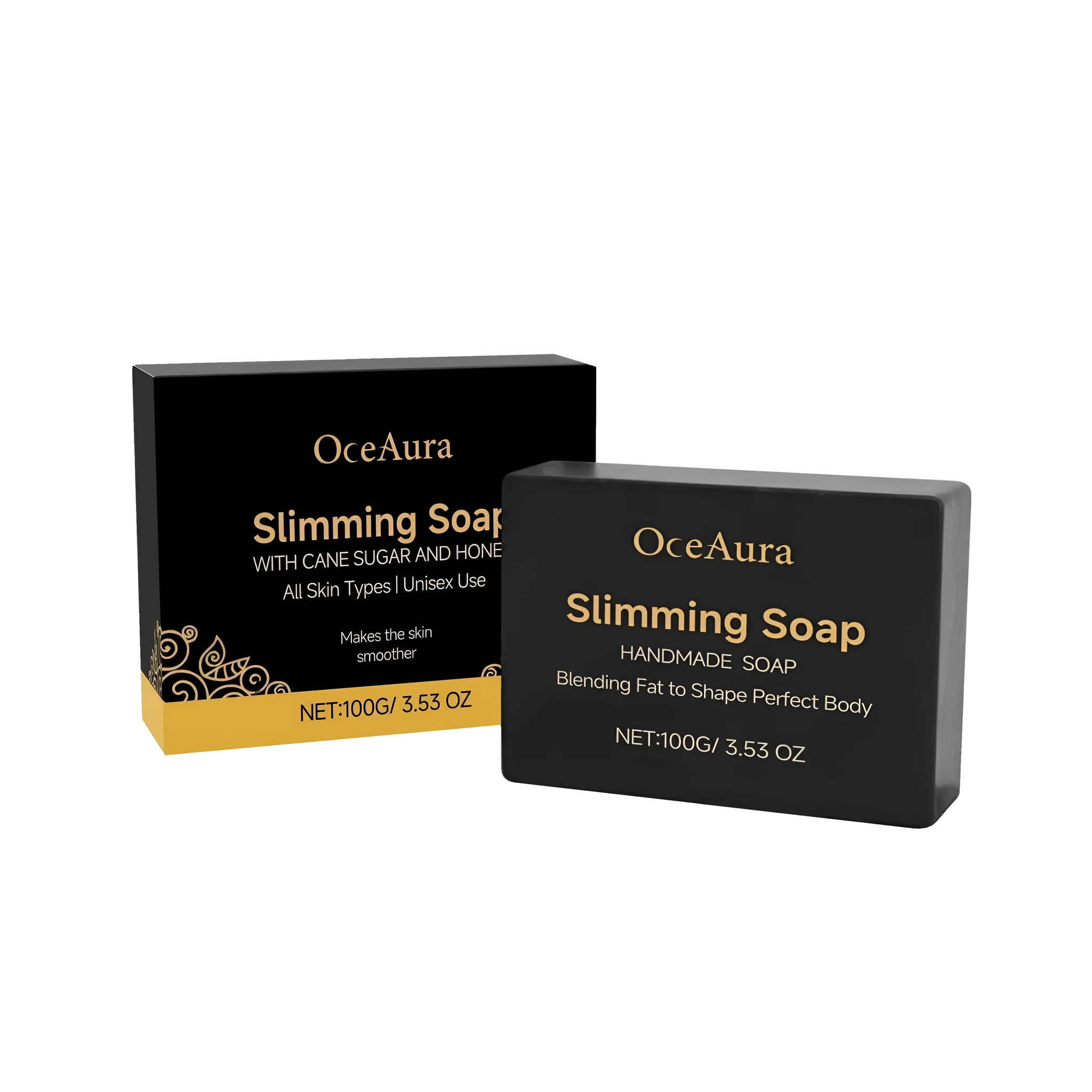 Body slimming bath soap 100g bar with honey and glycerol for skin care
