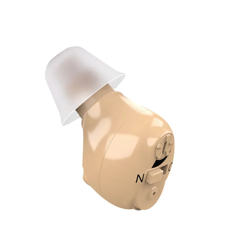 G17 intelligent noise reduction in-the-ear hearing aid in skin colour with USB charging