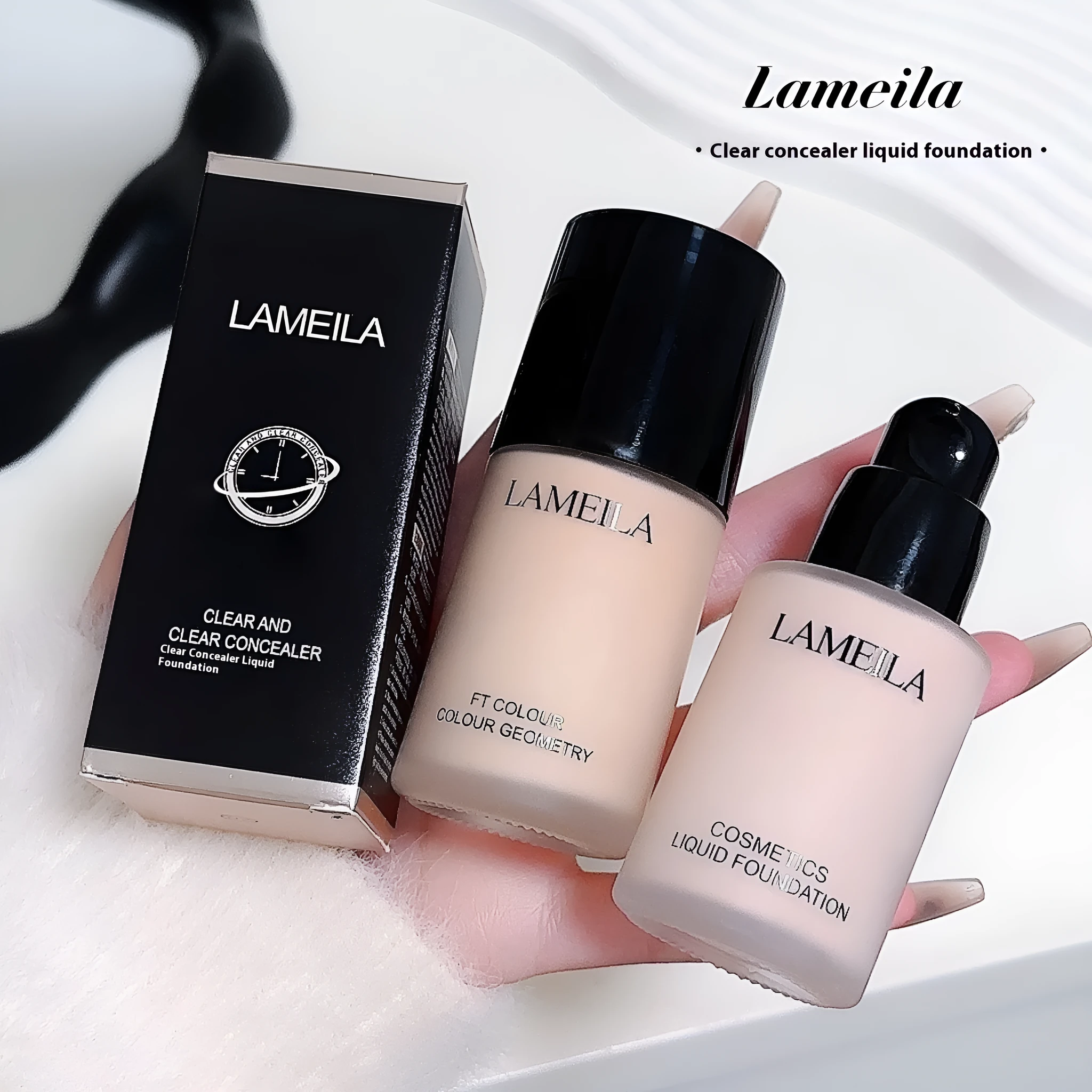 Moisturising concealer nude makeup liquid foundation concealer in standard cream format with four colour options