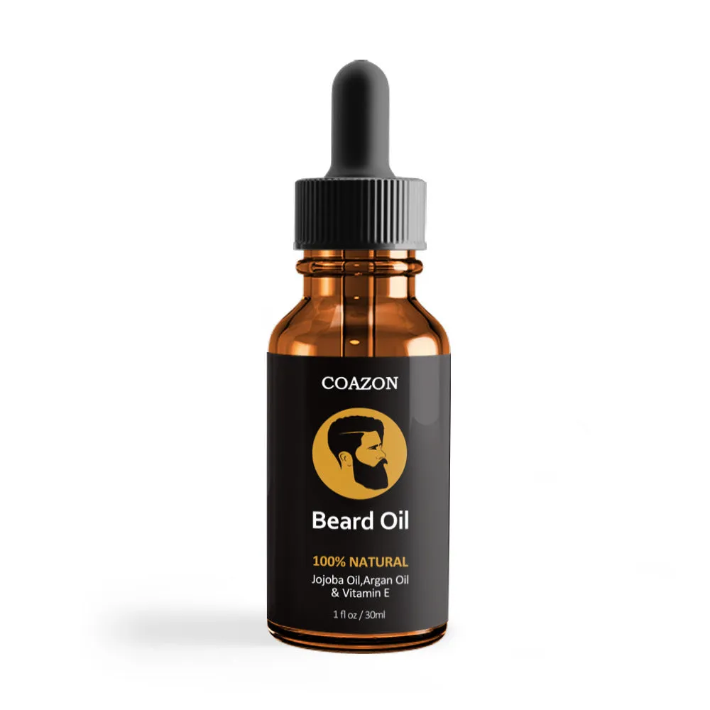 30ml bottle of jojoba beard oil for moisturising and softening facial hair