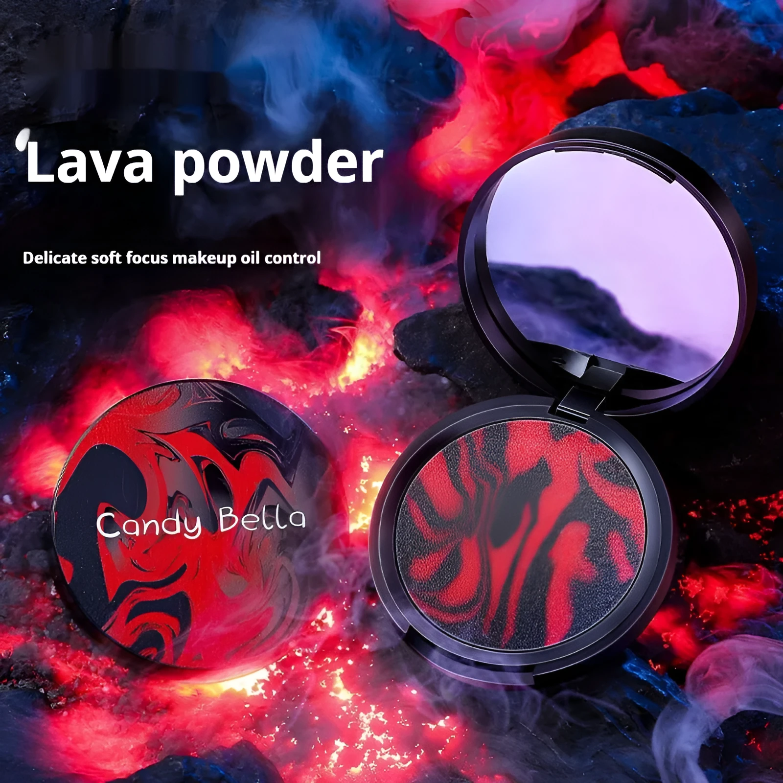 New Transparent Lava Oil Control Powder in Lava powder frozen English version packaging