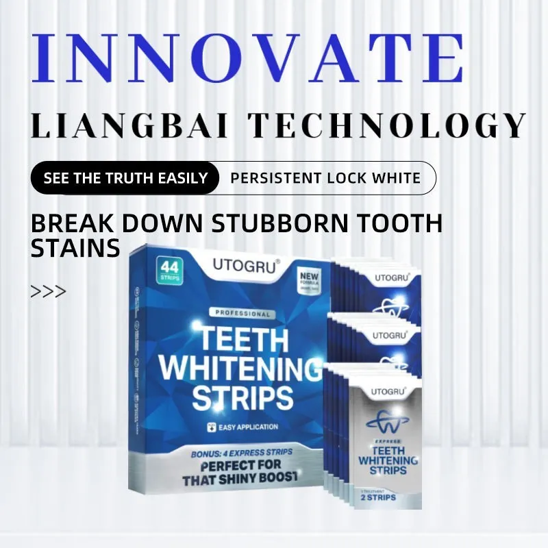Simple Home portable teeth whitestrips pack with 44 stickers in 22 pairs for home whitening