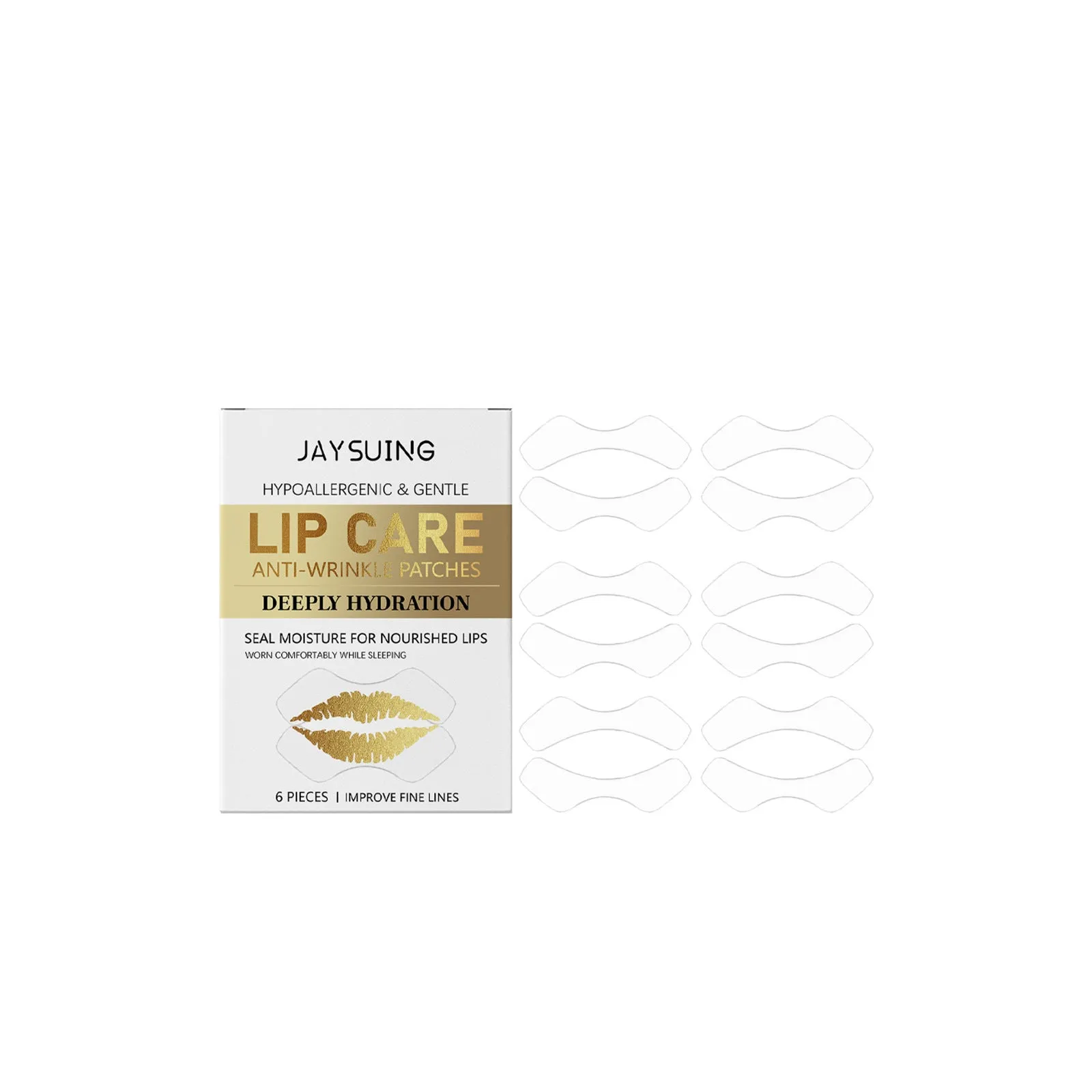 Lip Rich Moist deep nourishing lip stickers 6 pairs box makeup tool for fuller lips
