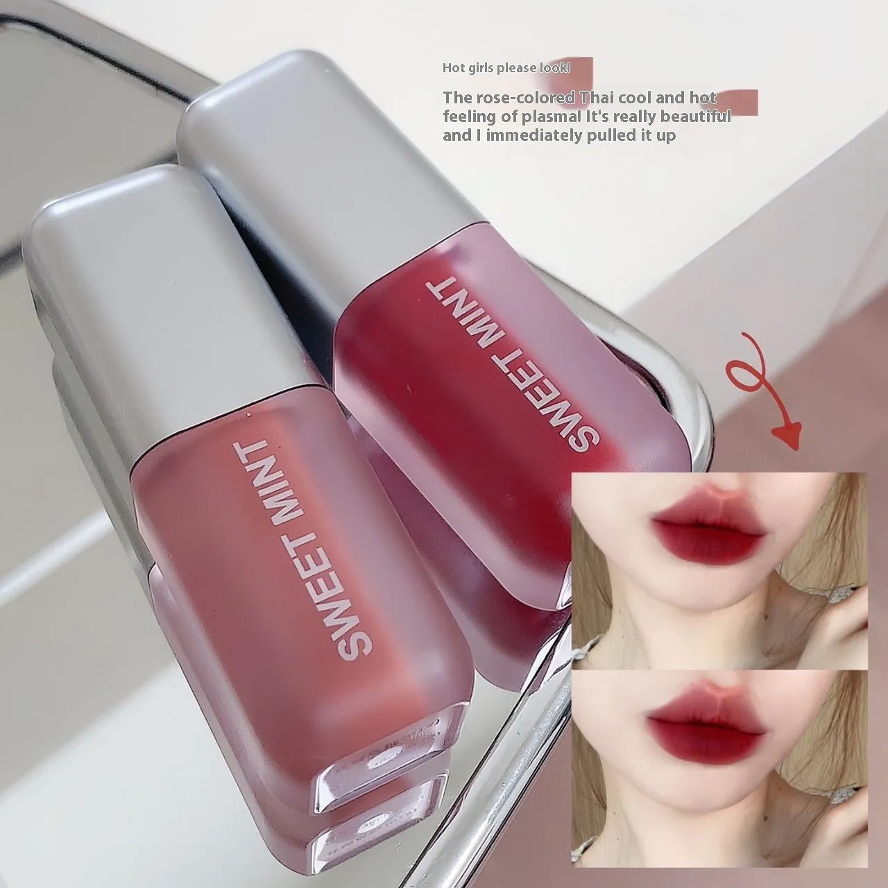 Velvet lip lacquer matte finish in oat roasted chestnut shade, 3.2g tube