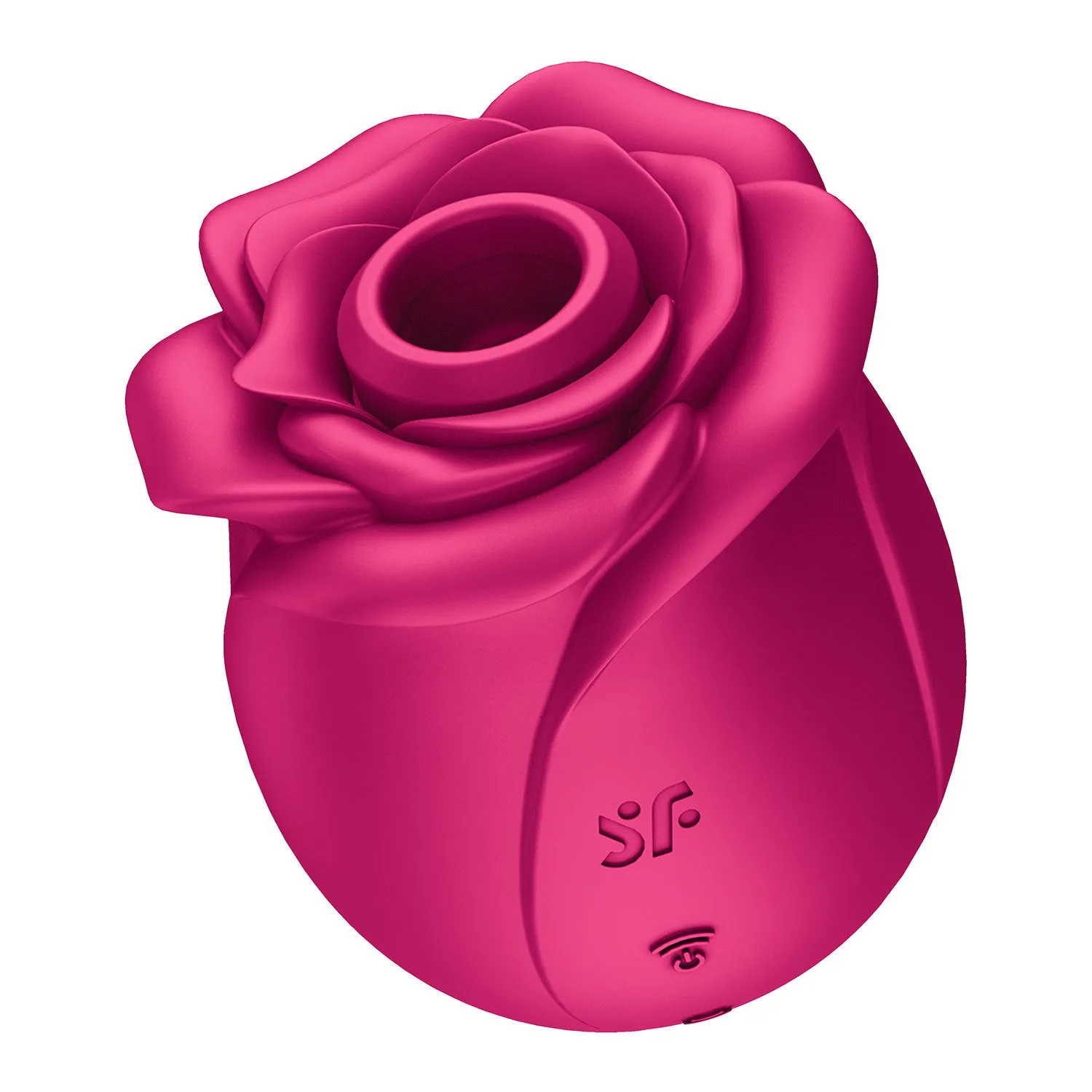 Red rose massager with sucking vibration function silicone ABS material manual control