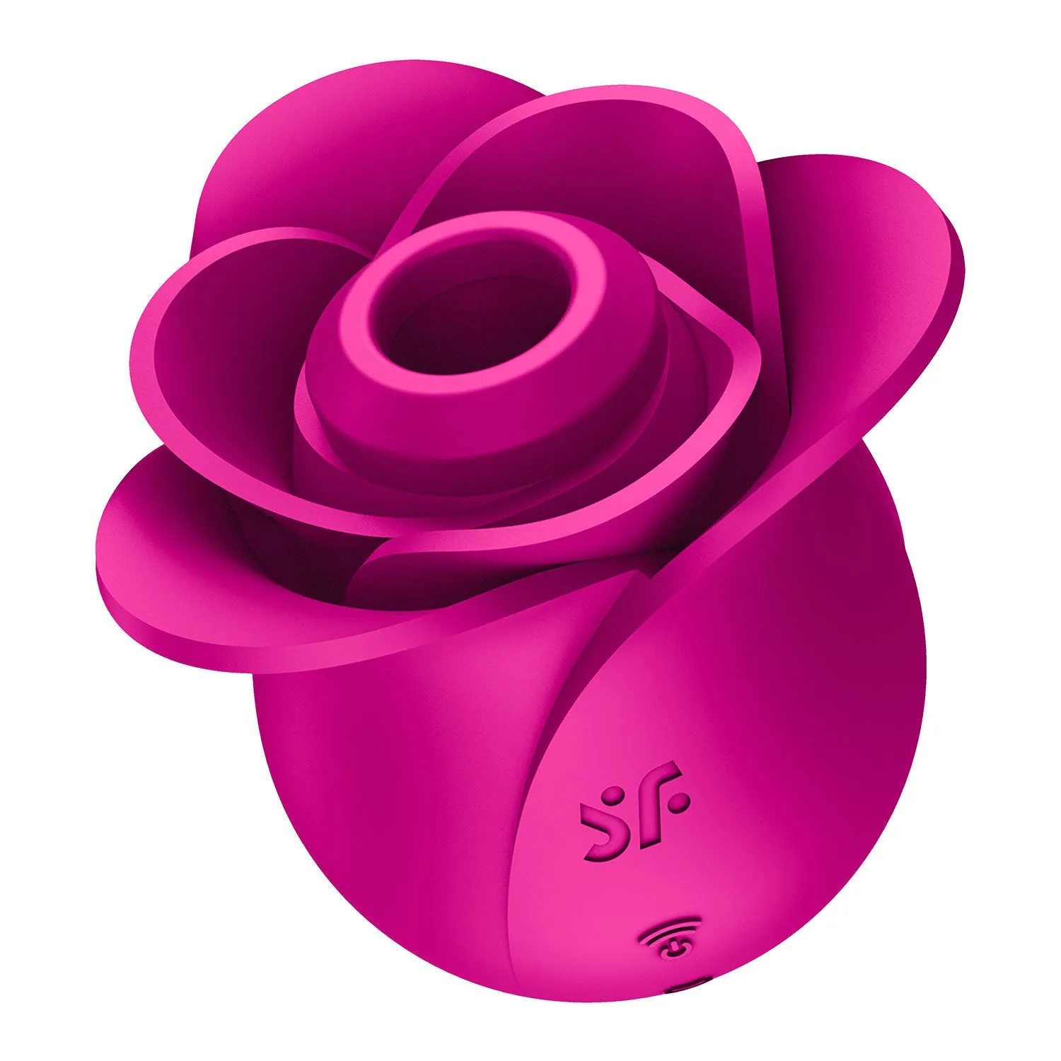 Red rose massager with sucking vibration function silicone ABS material manual control