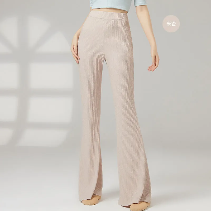 Women's solid colour polyester dance practice trousers for classical training