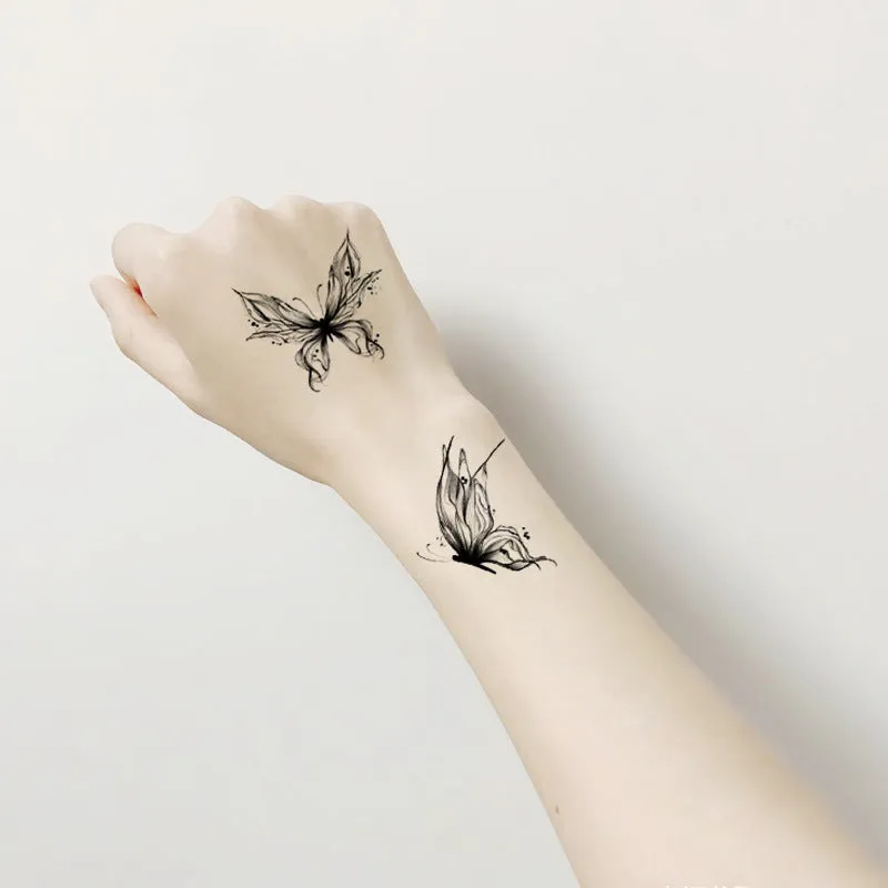 Water transfer tattoo sticker set with pattern options Q481 to Q520, 105x60mm size, decorative body art