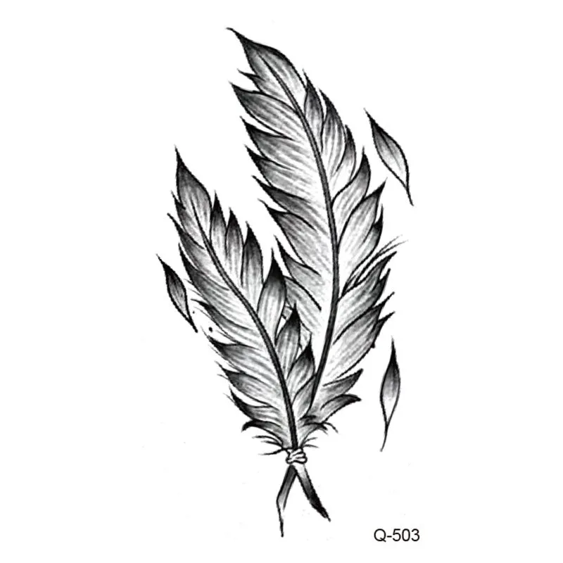 Water transfer tattoo sticker set with pattern options Q481 to Q520, 105x60mm size, decorative body art