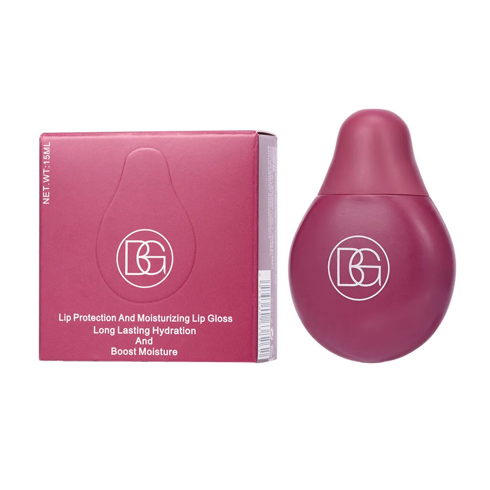 Four shades of moisturising coloured lip lacquer in a set, labelled 101 102 103 104, with glossy finish.