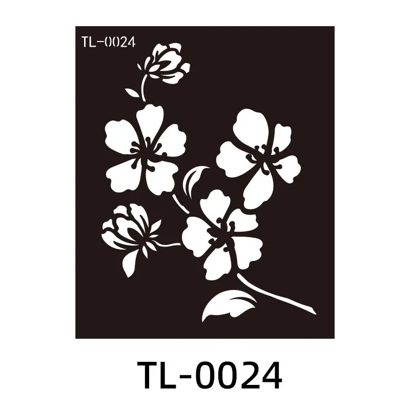 Hollow juice inkjet temporary tattoo sticker with geometric design, 85x100mm, on skin