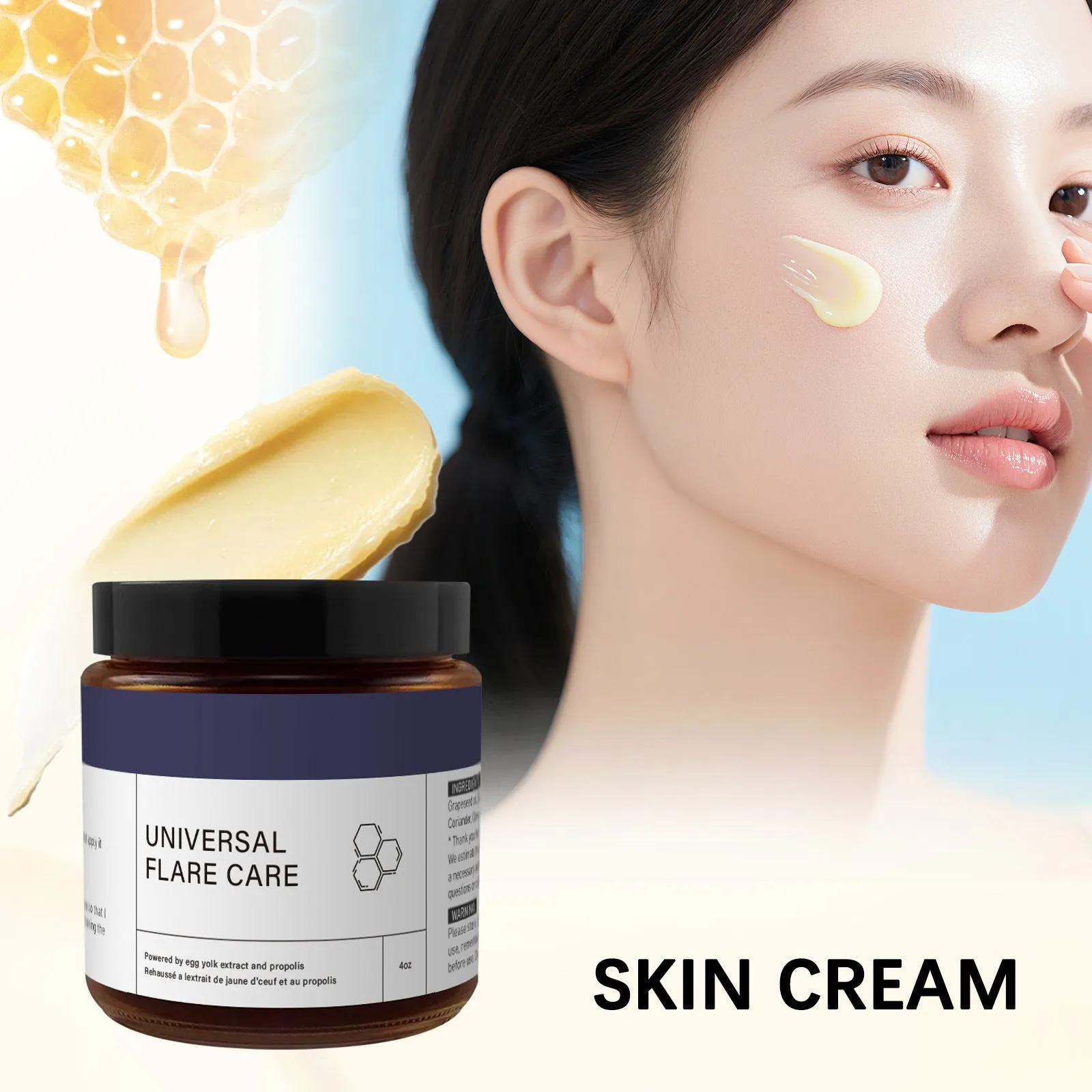 Deep moisturising neck cream 120ml for external massage and skin soothing