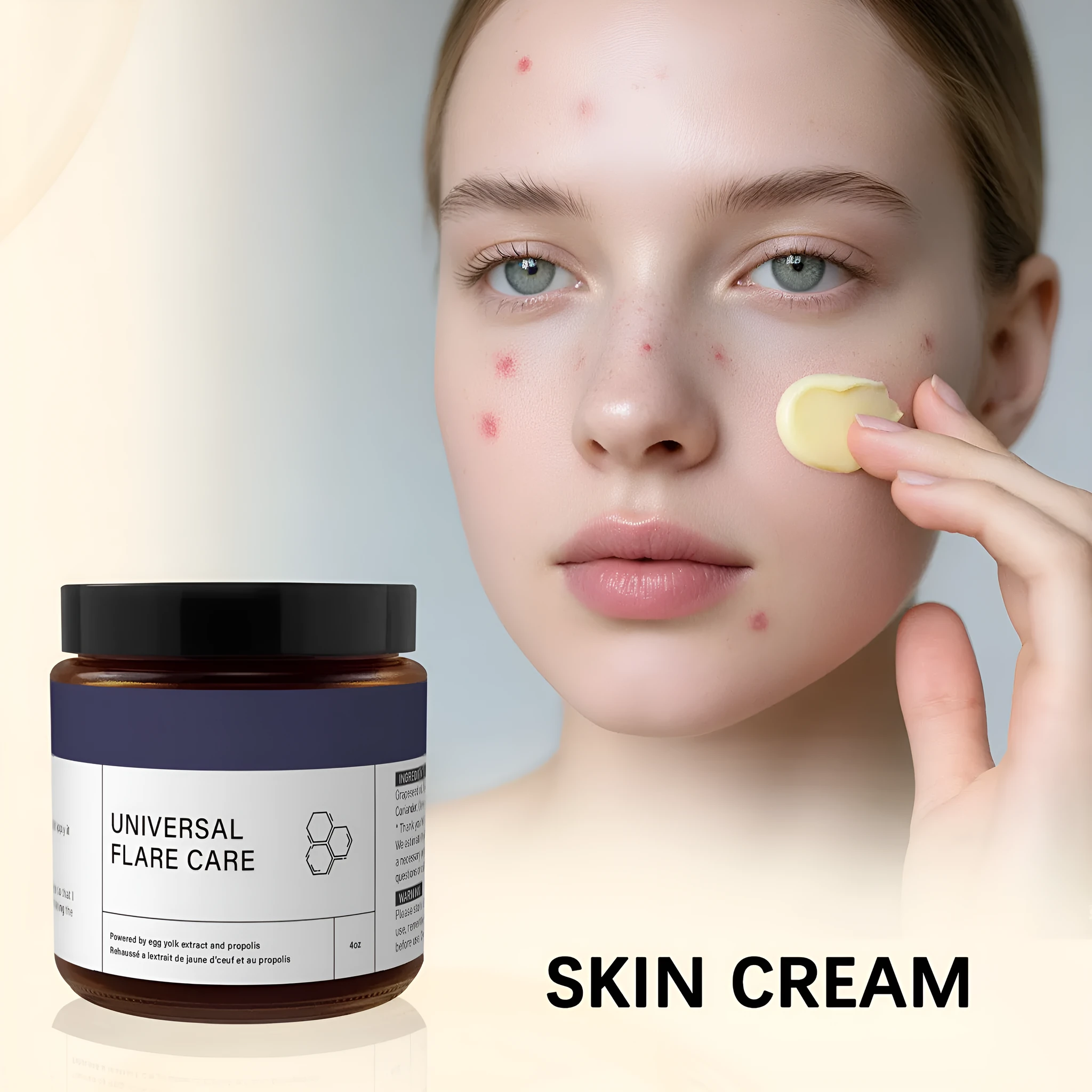 Deep moisturising neck cream 120ml for external massage and skin soothing