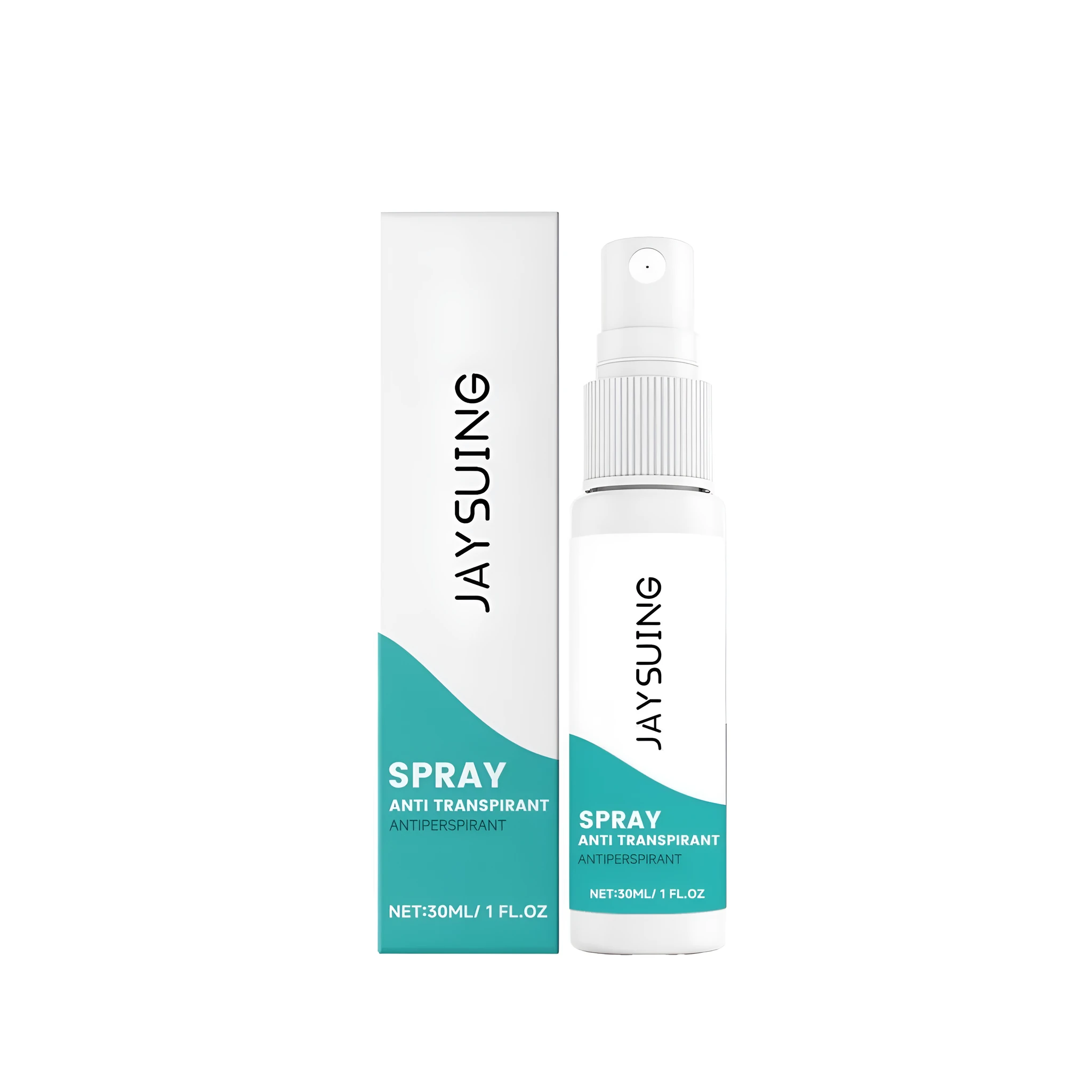 Refreshing and antiperspirant spray 30ml bottle with menthol active ingredient