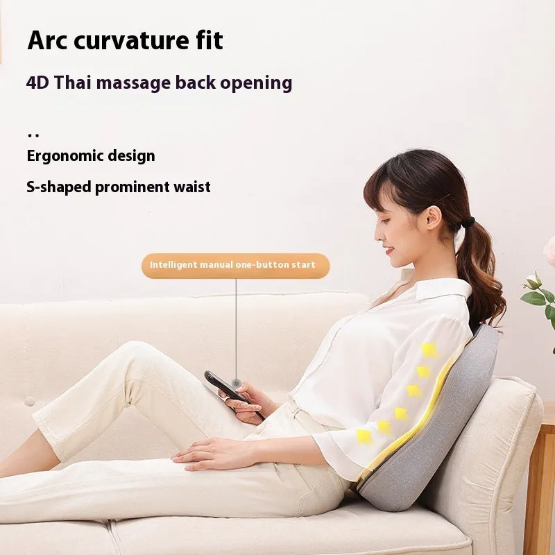 YJ-M8 plug-in type rechargeable automatic massage instrument with PU leather cover for waist and cervical spine