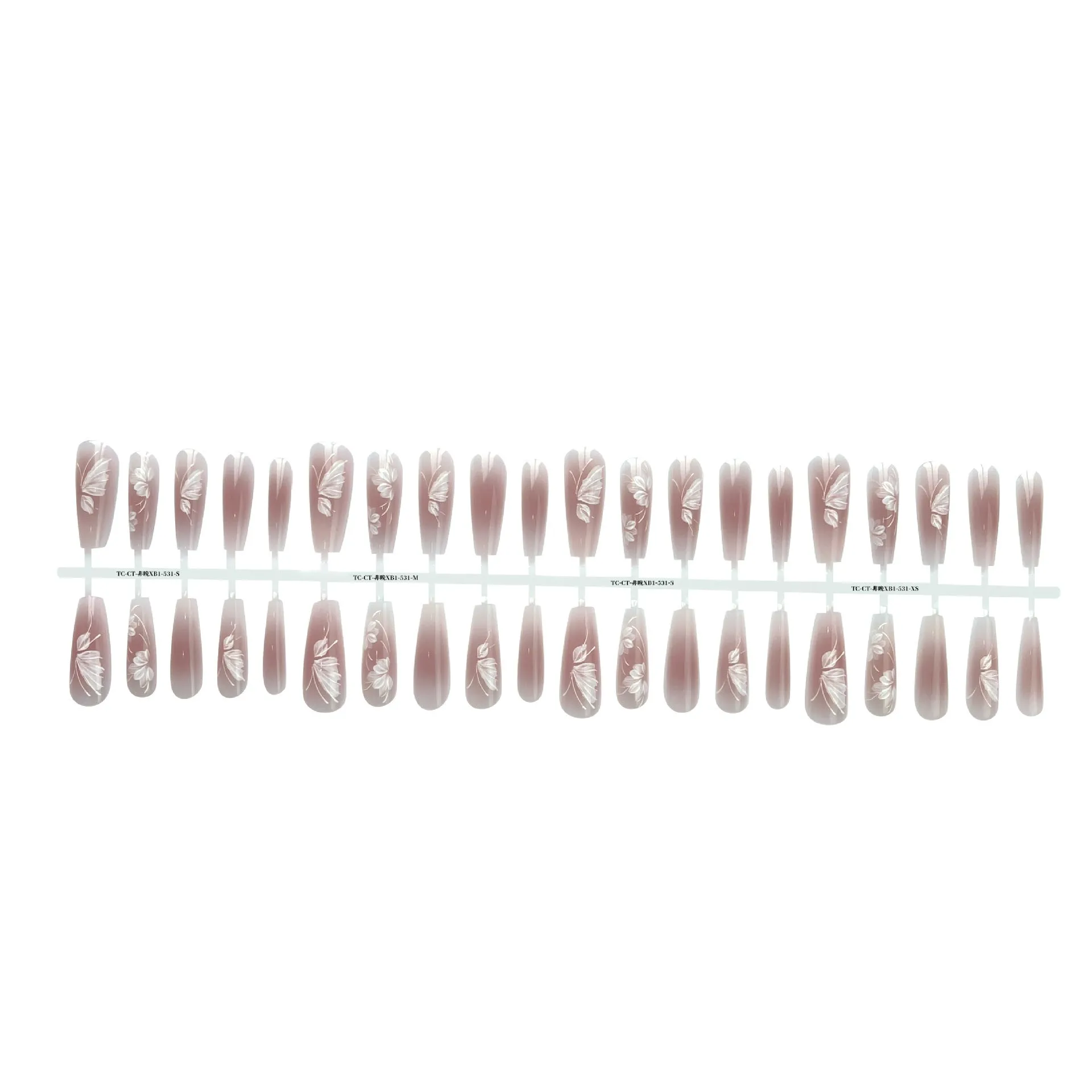 Wave Mark Ancient Style Ins Wind Long Water Drop nail stickers 40 pieces in retro style with glossy sealing layer finish