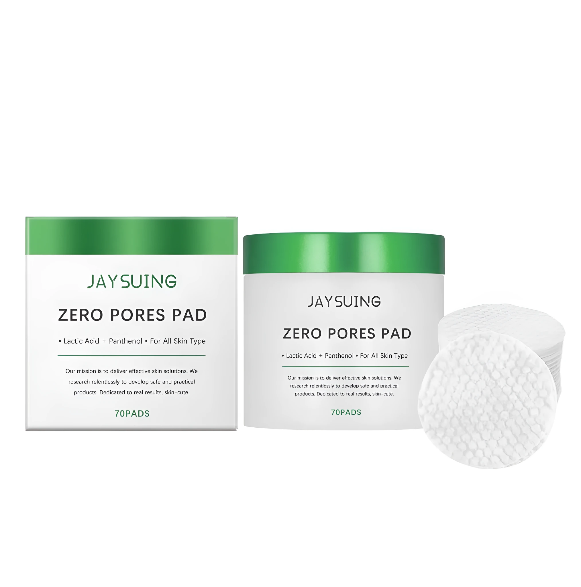 Open pack of 70 round, pre-moistened facial cleansing and moisturising pads.