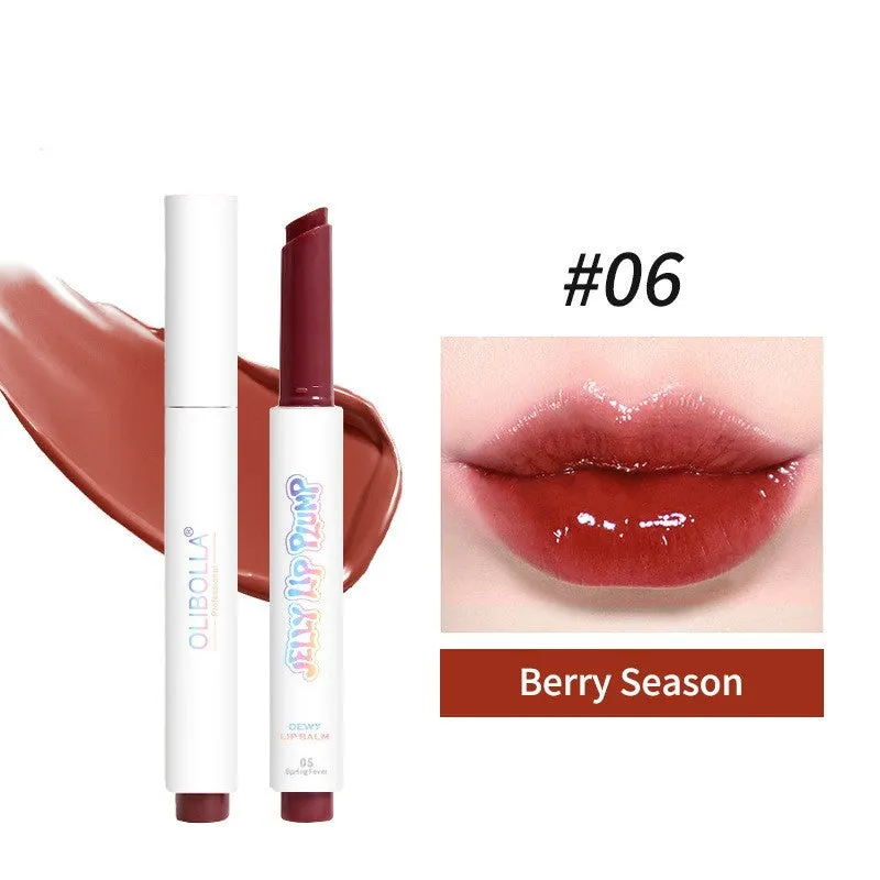 Six shades of water-pressed solid lip lacquer including Makin'Me Blush and Pink Flamingo