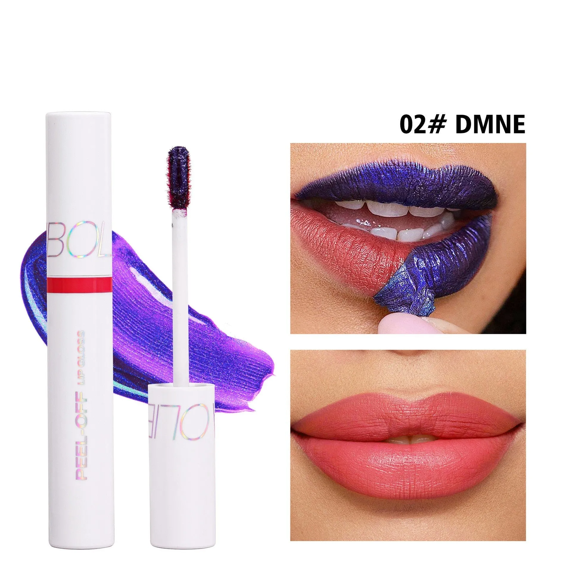 Tearing type matte finish lip gloss, long-lasting moisturising, nonstick cup, 6 colour options