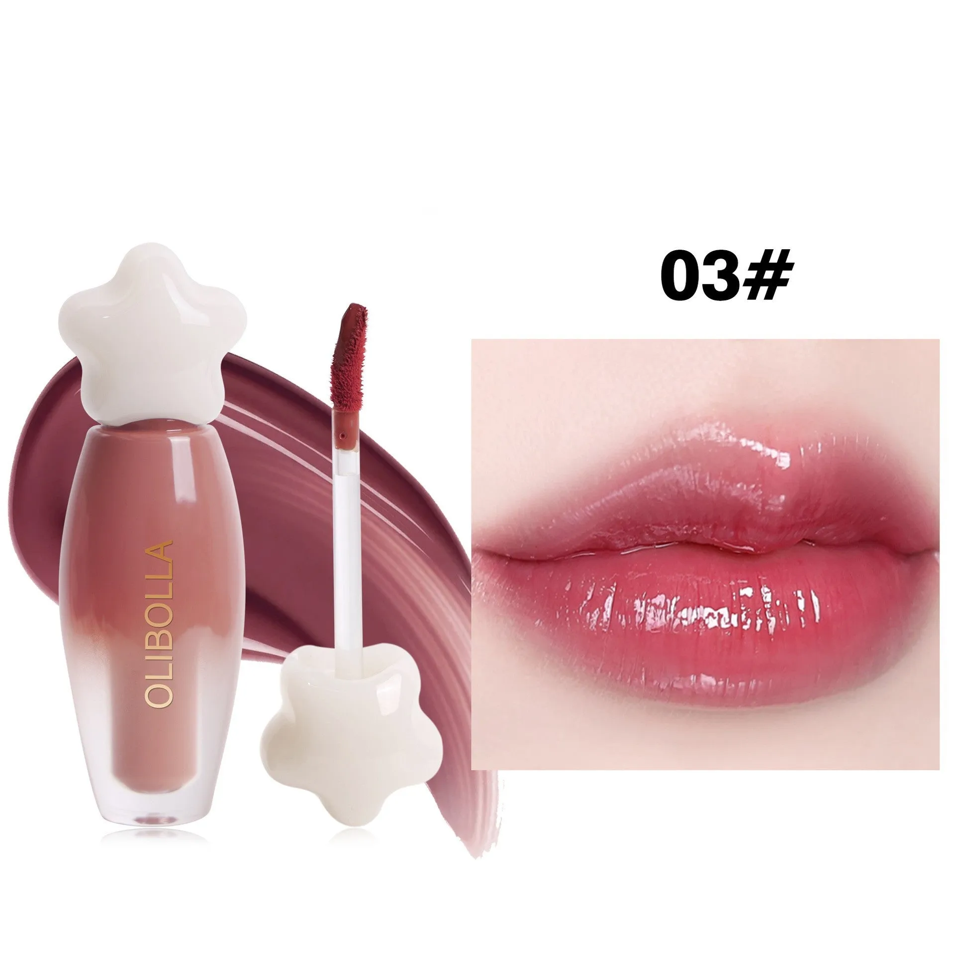 Moisturizing Light Mirror Lip Lacquer in one of six shades, 5ml tube with gloss finish