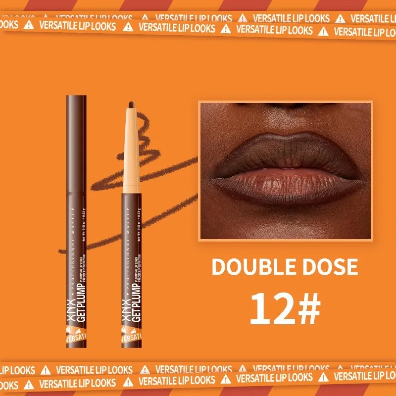 12-colour rotation lip liner set with colour-resistant formula, 3.5g each shade