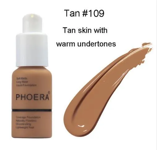 Natural shade liquid foundation cream with oil control and matte concealer finish in compact packaging
